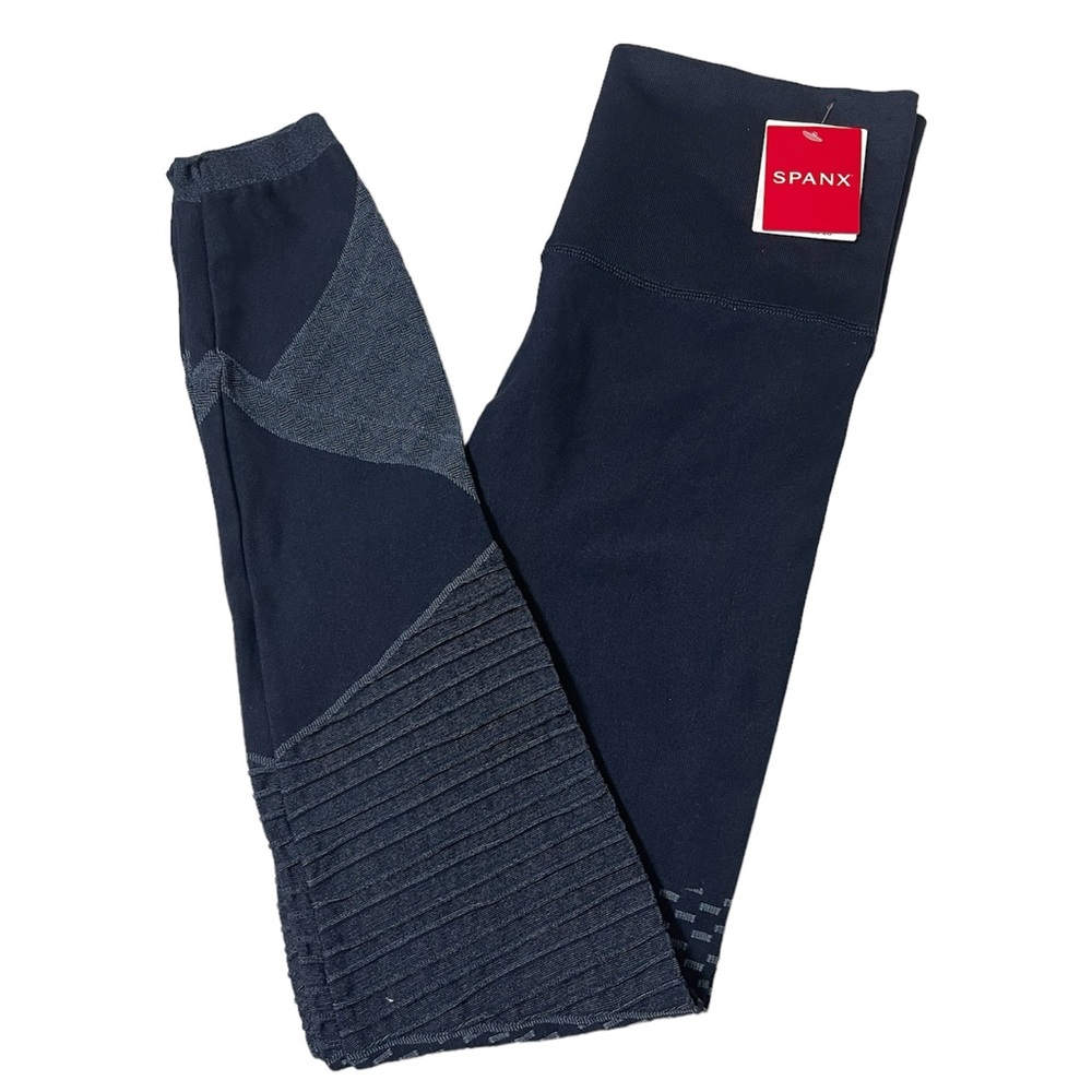 SPANX Seamless Moto Legging- Indigo Sky Size Small NWT - Picture 8 of 10
